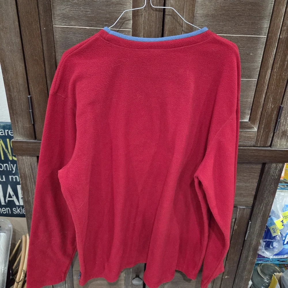 Disney Mickey Charmer Long Red Sleeve Sweatshirt Size XL Mickey Mouse Vintage - Picture 4 of 4